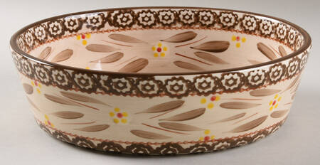 Old World Brown 10" Oval Baker
