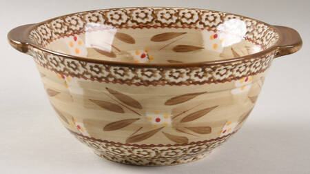 Old World Brown 7" 1.5 Qt Round Bowl