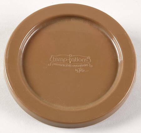 Old World Brown Brown Plastic Lid for Ramekin