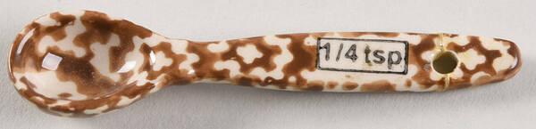 Old World Brown 1/4 Teaspoon Ceramic Measuring Spoon