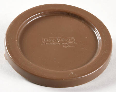 Old World Brown Plastic Lid for Ramekin