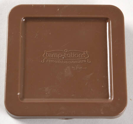 Old World Brown Plastic Lid for Individual Square Baker