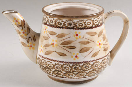 Old World Brown Teapot No Lid