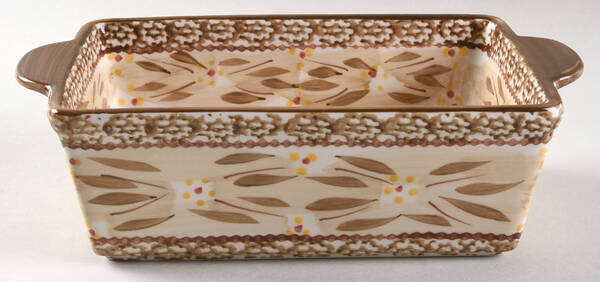 Old World Brown 10" Rectangular Baker