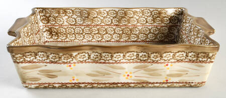 Old World Brown 13'' Rectangular Baker