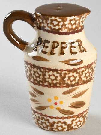 Old World Brown Pepper Shaker