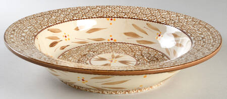 Old World Brown 12" Pasta Serving Bowl