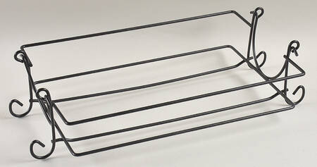 Old World Brown Metal Stand for 15" Rectangular Baker