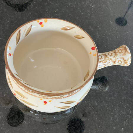 Old World Brown Soup Mug