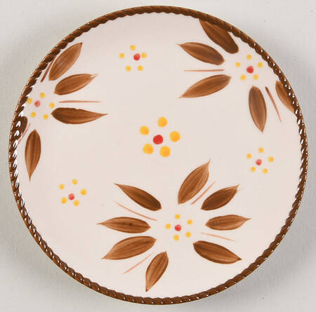 Old World Brown Coupe Bread & Butter Plate