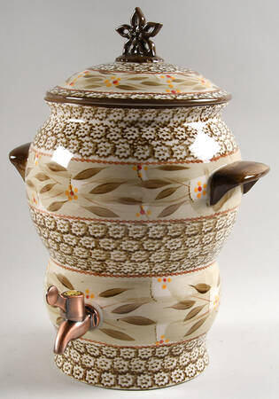 Old World Brown Samovar & Lid