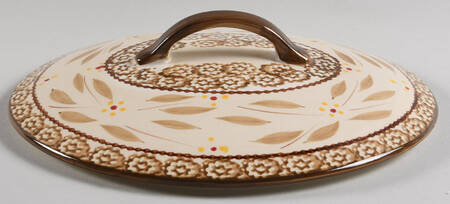 Old World Brown Lid for 2.5 Qt Oval Baker
