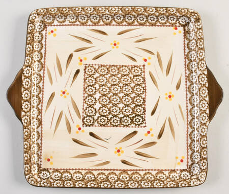 Old World Brown 13" Square Lid-It