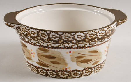 Old World Brown 1 Qt Round Casserole No Lid