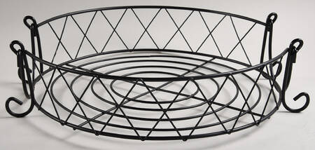 Old World Brown Metal Carrier for Baker & Ramekins Set (Chip & Dip)