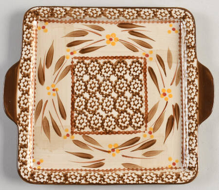 Old World Brown 9" Square Lid-It