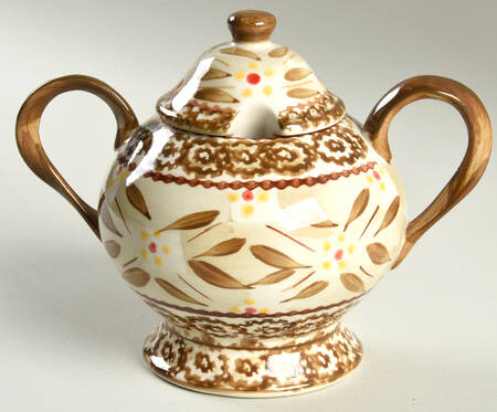 Old World Brown Sugar Bowl & Lid