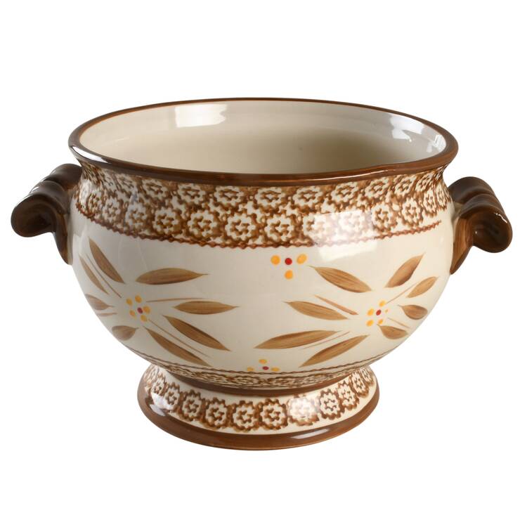 Old World Brown Tureen No Lid