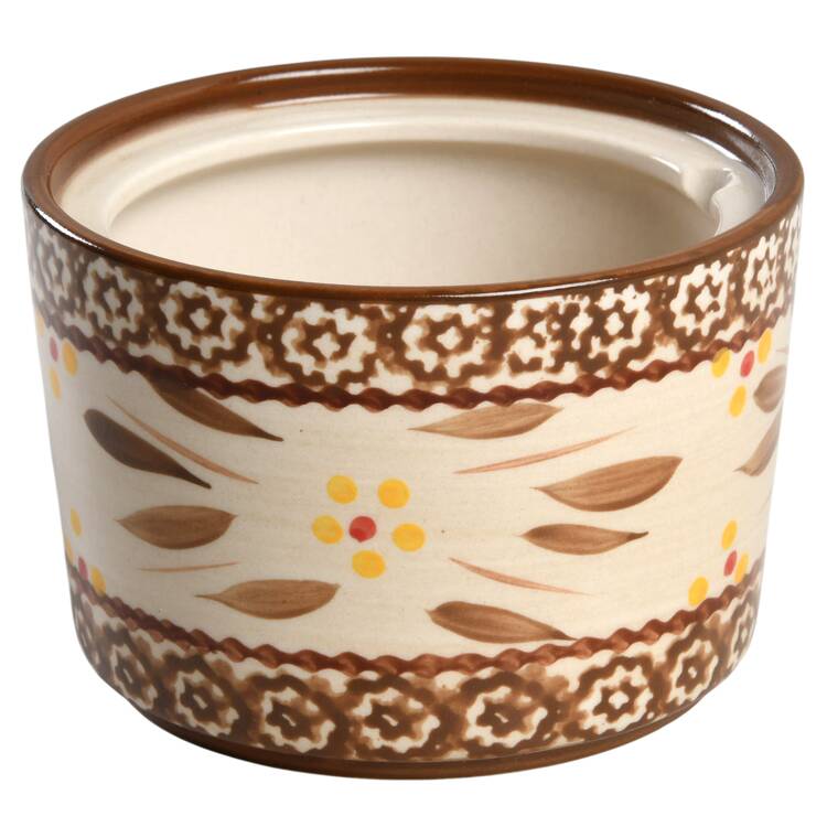 Old World Brown Condiment Jar No Lid