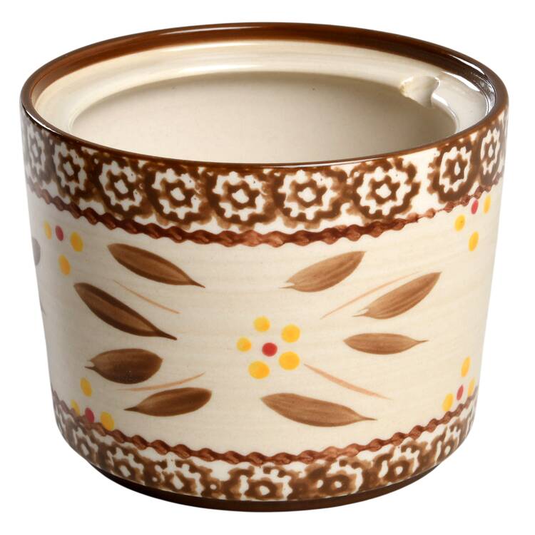 Old World Brown Condiment Jar No Lid