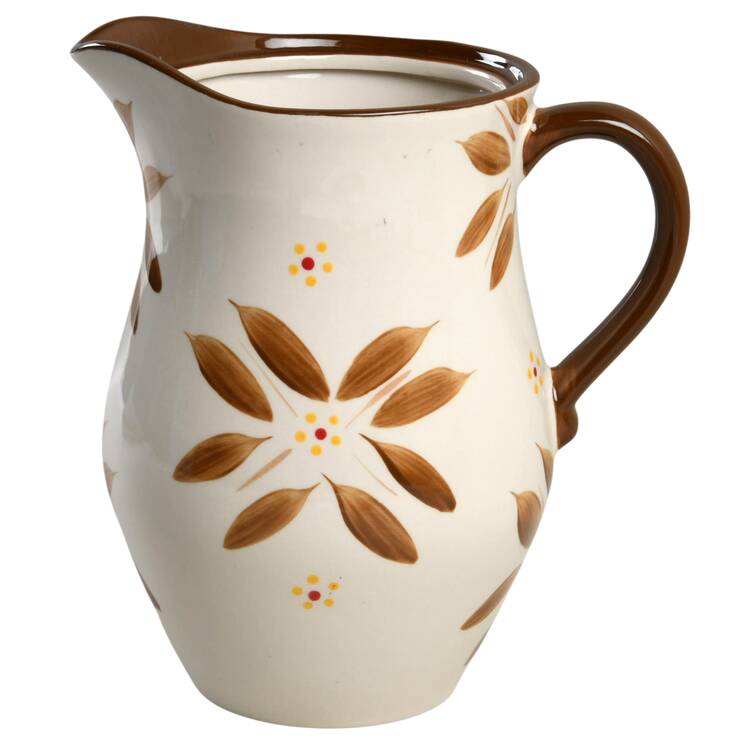 Old World Brown Pitcher No Lid