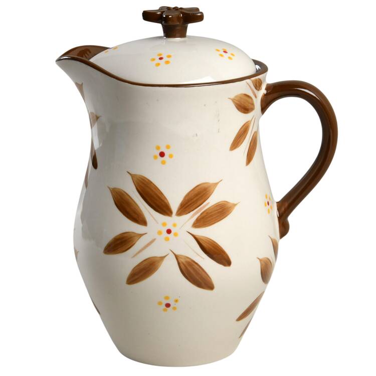 Old World Brown Pitcher & Lid