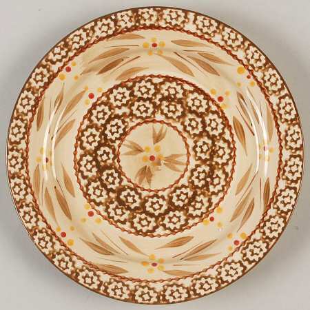 Old World Brown Salad Plate