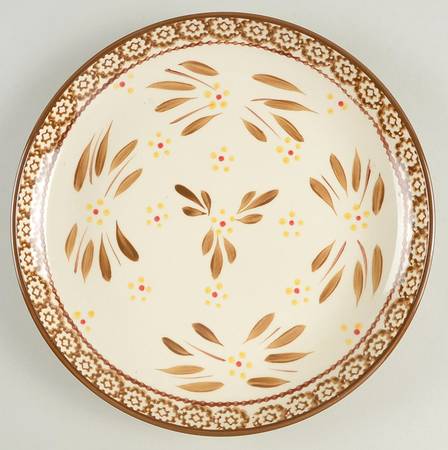 Old World Brown Coupe Dinner Plate