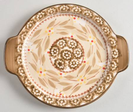 Old World Brown 7" Round Lid-It (Trivet,Tray,Baker Lid) by Temp-Tations