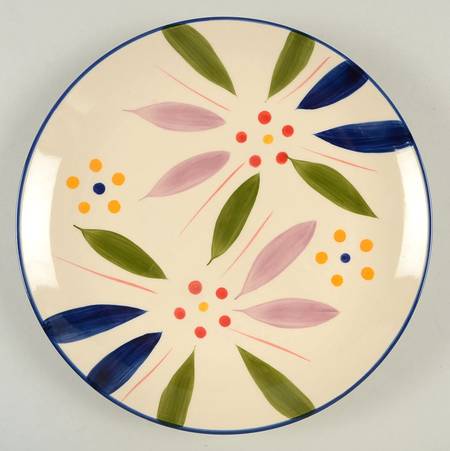 Old World Confetti Coupe Dinner Plate