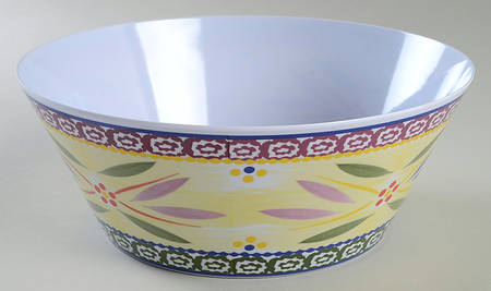 Old World Confetti 11" Large Melamine Salad Serving Bowl