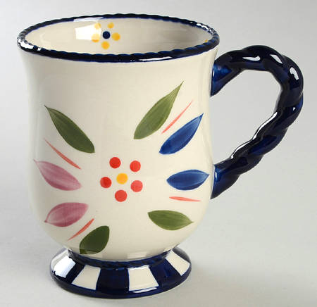 Old World Confetti Pedestal Mug