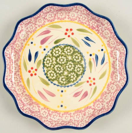 Old World Confetti Dessert/Pie Plate