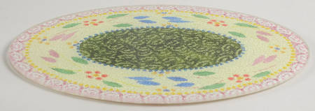 Old World Confetti Glass Trivet for 13" Oval Baker