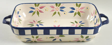 Old World Confetti 4 Quart Rectangular Casserole No Lid