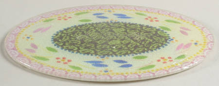 Old World Confetti Glass Trivet for 11" Oval Baker by Temp-Tations