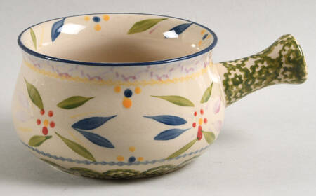 Old World Confetti One Stick Handled Soup/Snack Bowl (use with SNTR12)
