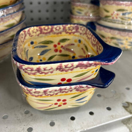 Old World Confetti Square Ramekin