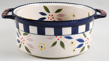 Old World Confetti 3 Qt Round Stacking Baker by Temp-Tations