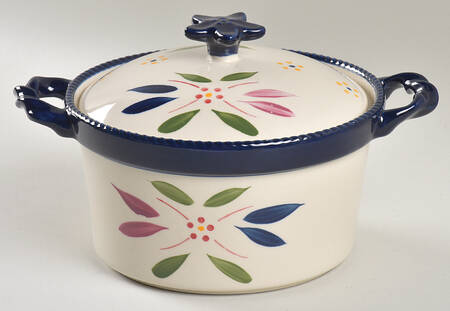 Old World Confetti 1 Qt Round Covered Casserole by Temp-Tations