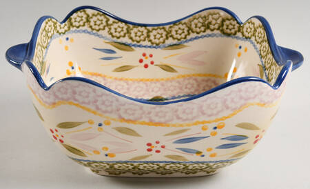 Old World Confetti 1.5 Qt Square Bake & Serve Bowl