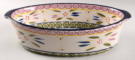 Old World Confetti Lid for 2.5 Quart Oval Covered Casserole