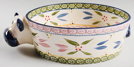 Old World Confetti 2.5 Quart Oval Covered Casserole No Lid