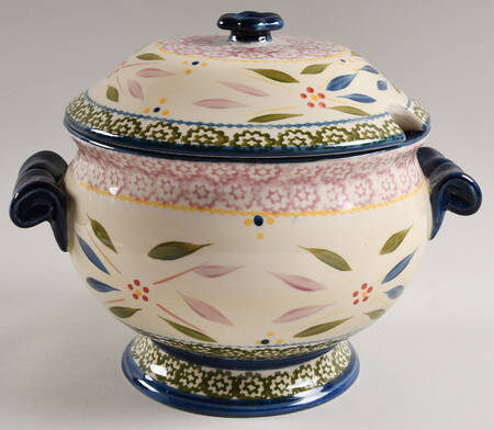 Old World Confetti Tureen &  Lid by Temp-Tations