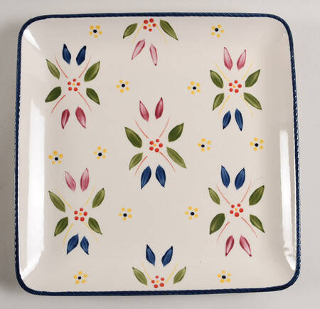 Old World Confetti Square Dinner Plate