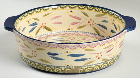 Old World Confetti 2.5 Qt Round Covered Casserole No Lid
