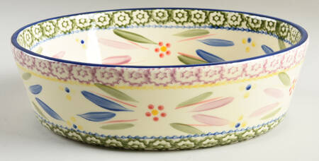 Old World Confetti 10" Oval Baker