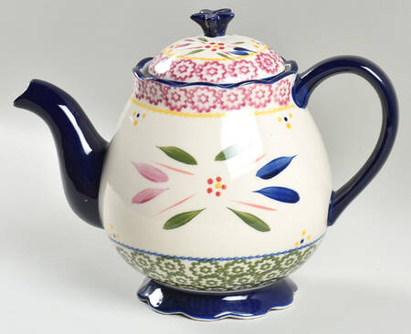 Old World Confetti Teapot & Lid