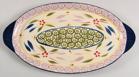 Old World Confetti Tray for Soup Mug & Sandwich Set