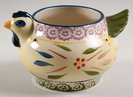 Old World Confetti Tray for Soup Mug & Sandwich Set